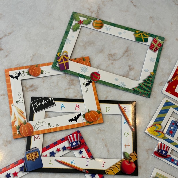 Festive Picture Frame Magnets Set - Picture 3 of 13